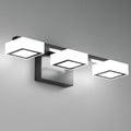 3-Light Matte Black LED Bathroom Vanity Light