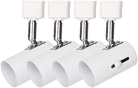 E26 H Type Track Lighting Heads, 4 Pack