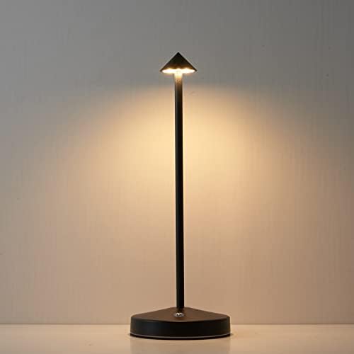Cordless Rechargeable LED Table Lamp, Black