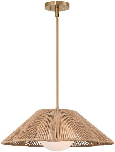 Mylinh 22 1/4" Natural Rope Pendant Light Fixture