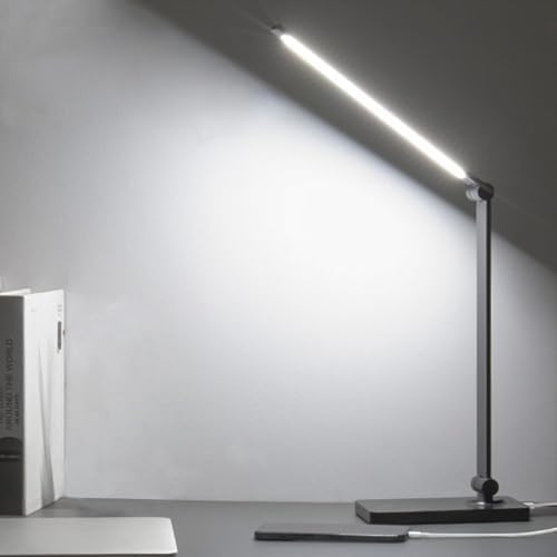 DWEPTU Rechargeable Desk Lamp, Adjustable, 3 Brightness, USB Charging