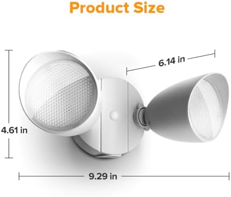 LUTEC 6222W 3500 Lumen 32 Watt 28 LED Dual-Head Floodlight Outdoor
