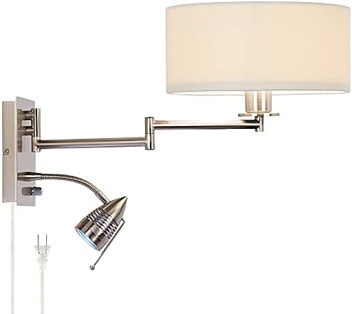 Radix Plug-In Swing Arm Wall Lamp, LED