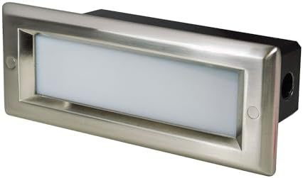 Nora NSW-842/32BN 4W LED Brick Step Light, Brushed Nickel