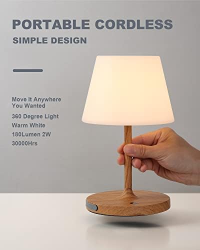 WEILAILUX Outdoor Waterproof Table Lamp, H9.6in