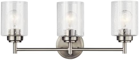 Kichler Winslow 3-Light Bathroom Vanity Light, Brushed Nickel