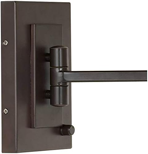 Easley 15" Bronze Plug-In Swing Arm Wall Lamp