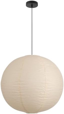 Paper Pendant Light, 20in Off-White