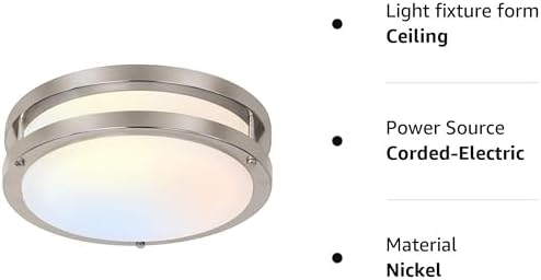 hykolity 13 Inch Flush Mount LED Ceiling Light, 5CCT