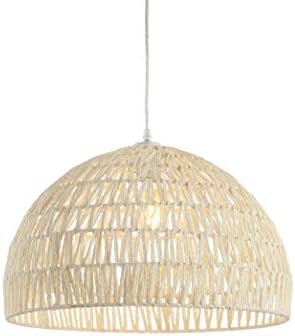JONATHAN Y Campana 1-Light Cream Pendant Lamp