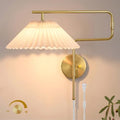 Farmhouse Plug-in Swing Arm Wall Sconces, Set of 2