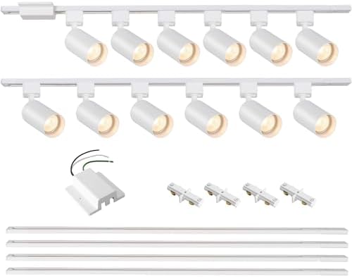 12-Light LED Track Lighting Kit, 13FT Rails