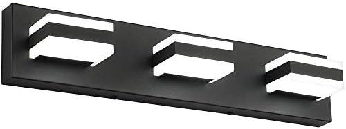 SOLFART 3-Light Black LED Bathroom Vanity Light