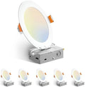Amico 6 Pack 6 Inch LED Recessed Light with Junction Box