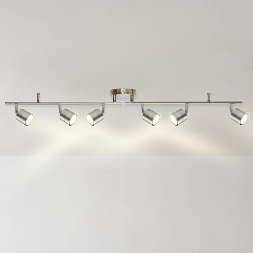 6-Light Brushed Nickel Track Lighting Kit