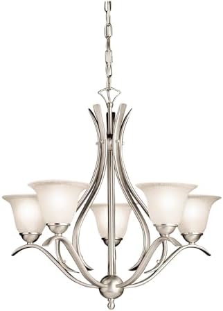 Kichler Dover 5-Light Chandelier, Brushed Nickel