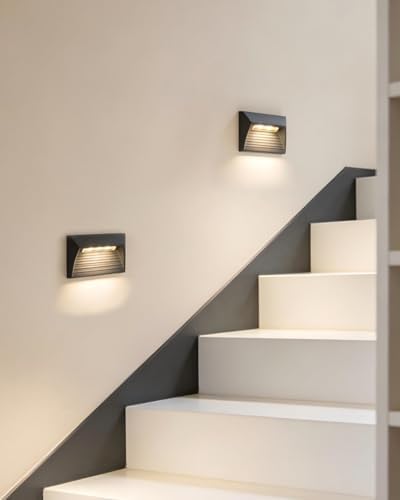 6-Pack Outdoor 1W LED Step Lights, 3000K Warm White