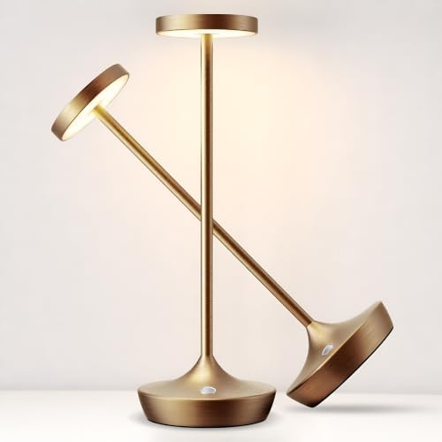2 Pack Cordless Rechargeable Table Lamps, 6000mAh