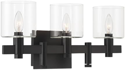 Eurofase Decato 3-Light Bathroom Vanity Light, Black