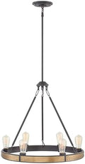 Hinkley Everett Six-Light Chandelier, Bronze