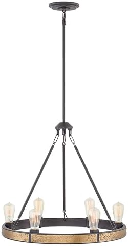 Hinkley Everett Six-Light Chandelier, Bronze
