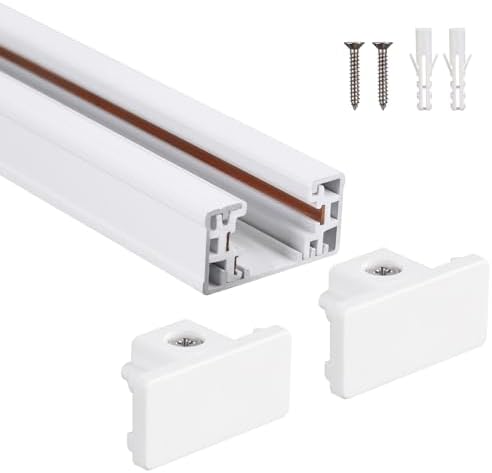LEONLITE 4FT H-Type Track Rail, White