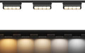 3-Pack Linear H-Track Lighting Heads, Black