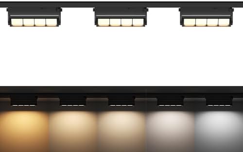 3-Pack Linear H-Track Lighting Heads, Black