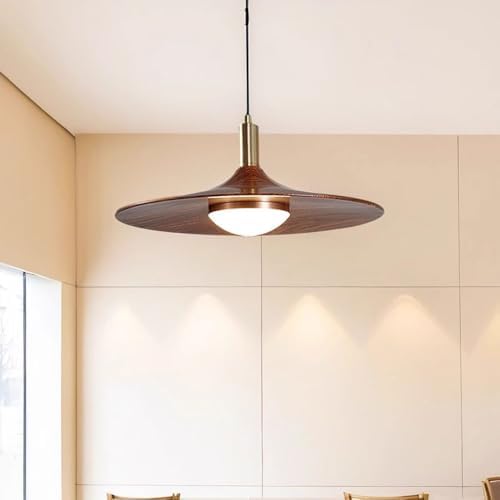 Gold Farmhouse LED Pendant Light, Warm Light
