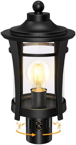 Lotsky 360° Motion Sensor Outdoor Lamp Post Light
