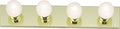 Nuvo Lighting SF77/189 Four Light Vanity, Brass-Polished/Cast