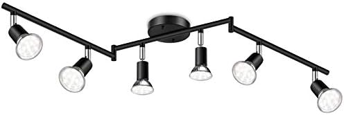 Ascher 6-Light LED Track Lighting Kit, Black