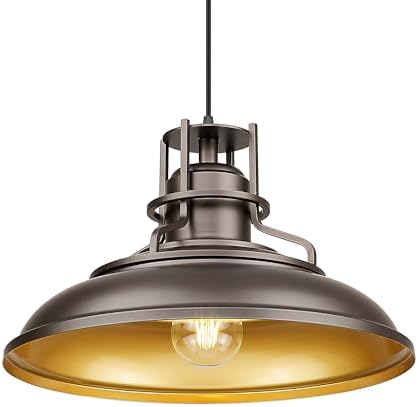 FEMILA 18" Outdoor Pendant Light, Oil Rubbed Bronze