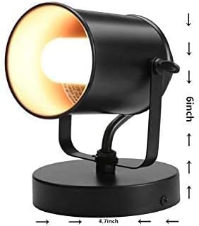 Industrial Adjustable Wall Lamp, Black