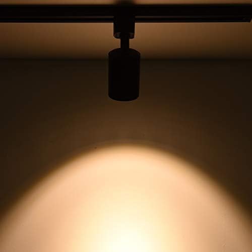 mirrea 6 Pack H Type LED Track Lighting Heads, Black