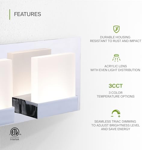 ASD 24-Inch 4-Light LED Bathroom Vanity Light