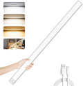24IN Ultra Long Slim Under Cabinet Lighting, 106 LED 5000mAh 3 Color