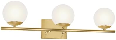 Brushed Brass Bathroom Vanity Light fixtures,24‘’ 3 Lights Modern
