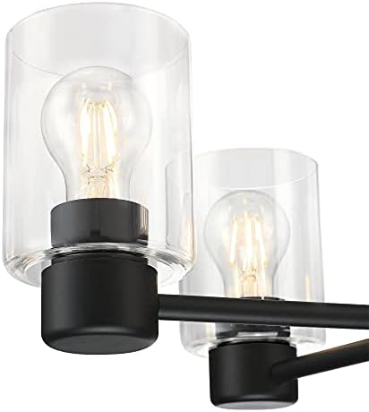 Westinghouse 6115300 Sylvestre Five-Light Chandelier, Matte Black