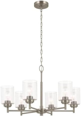 Kichler Winslow 6-Light Chandelier, Brushed Nickel