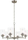 Kichler Winslow 6-Light Chandelier, Brushed Nickel