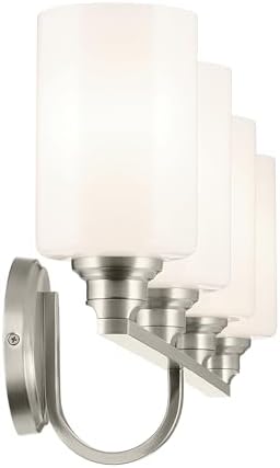 Kichler Gioe 4-Light Brushed Nickel Bathroom Vanity Light