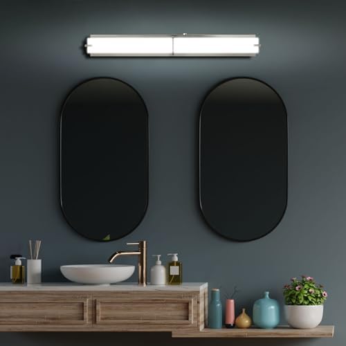 LUXRITE 36 Inch LED Vanity Light, Brushed Nickel