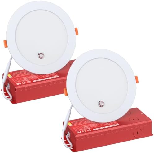 6-Inch Emergency LED Downlight, 2 Pack