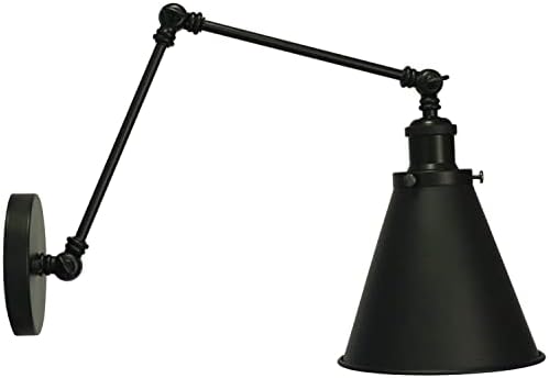 Industrial Black Wall Sconce Set of 2