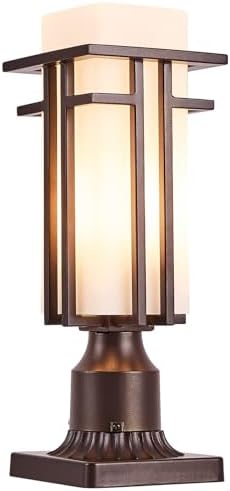 Oil Rubbed Bronze Outdoor Post Light, Pier Mount Adapter
