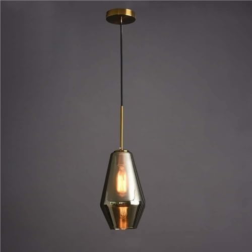 39.4in Adjustable Industrial Glass Pendant Light