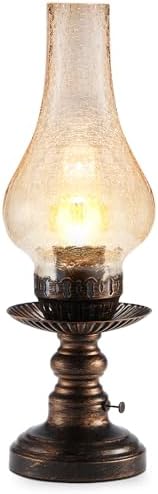 UMEXUS Vintage Rechargeable Cordless Table Lamp, Small
