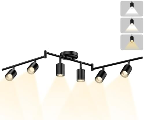 LED 6-Light Track Lighting Kit, 3 Color Adjustable