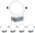 Meconard 4 Pack 6 Inch LED Recessed Lighting